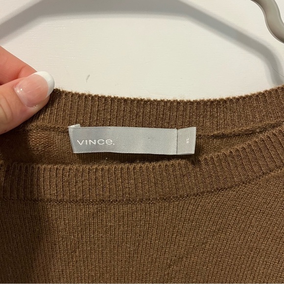 Vince Brown 100% Cashmere Sweater - Picture 4 of 10